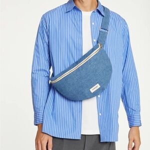 Rivedroite XL Custine Waist Bag in Stonewash Denim